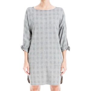 Max Studio Womens Double Knit 3/4" Tie Sleeve Short Dress